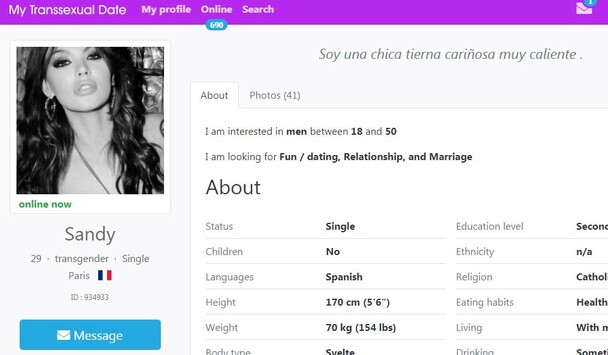 sign up process on mytranssexualdate